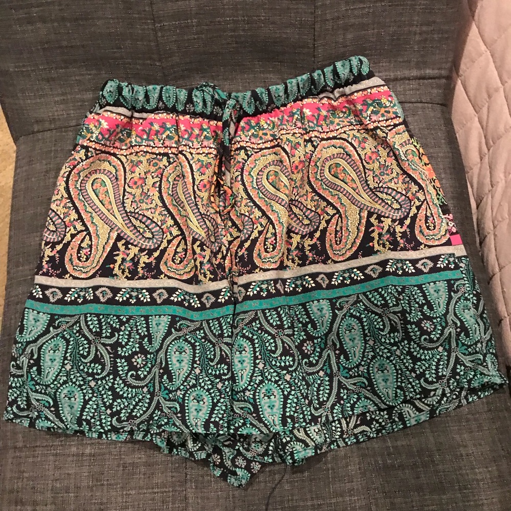 Francesca’s silk shorts